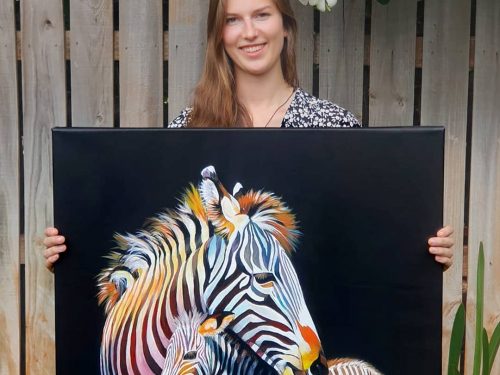 Zebra Painting